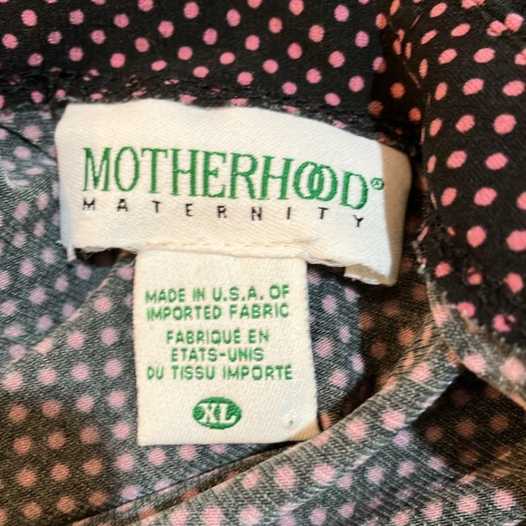Maternity top navy dotted top sz XL - Picture 9 of 9